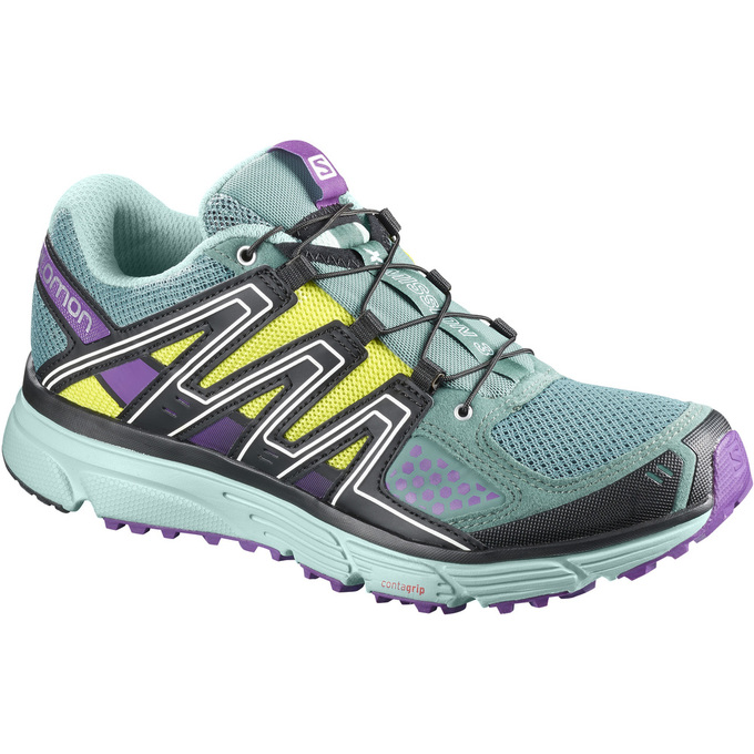 Salomon X-MISSION 3 W - Womens Trail Running Shoes - Light Turquoise - NZ (69132-ZMTC)